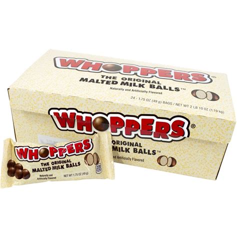 Whoppers Malted Milk Balls 175 Oz 24 Count