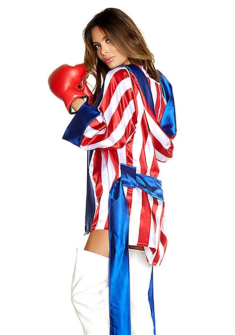 Sexy Get Em Champ Womens Boxer Costume