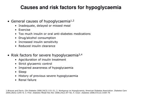 Ppt Hypoglycemia In Diabetes The Limiting Factor To Optimal Control