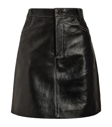 Sale Sandro Leather Mini Skirt Harrods Ph