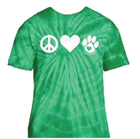 Peace Love Paws T Shirt Paws For People