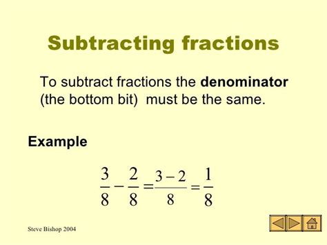 Fractions The Four Rules