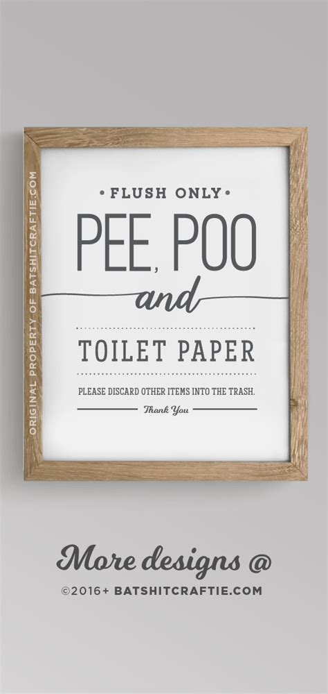 Cute And Functional Bathroom Signs Rustic Farmhouse Home