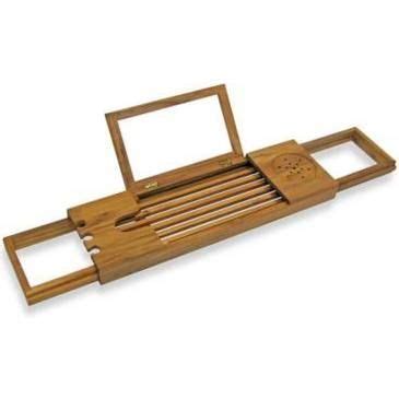 This item may be discontinued or not carried in your nearest store. Teak Bathtub Caddy | Bathtub caddy, Bath tray caddy ...