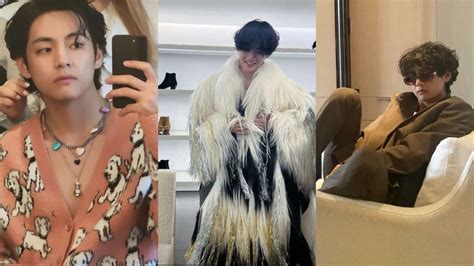 Bts V Aka Kim Taehyung Shares Stylish Photos From Fashion Capital Paris