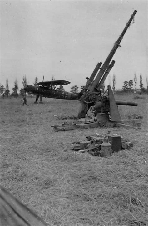 Hs126 And Flak 88 Eastern Front World War Photos