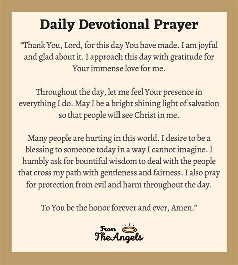 Short Daily Devotional Prayers For Today God Will Help You