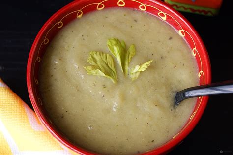 Easy And Healthy Celery Soup Recipe With Lemon And Basil