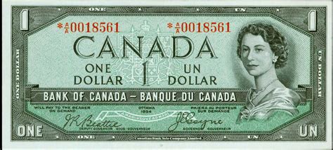 How Much Is A Canadian 1954 Dollar Bill Worth Dollar Poster