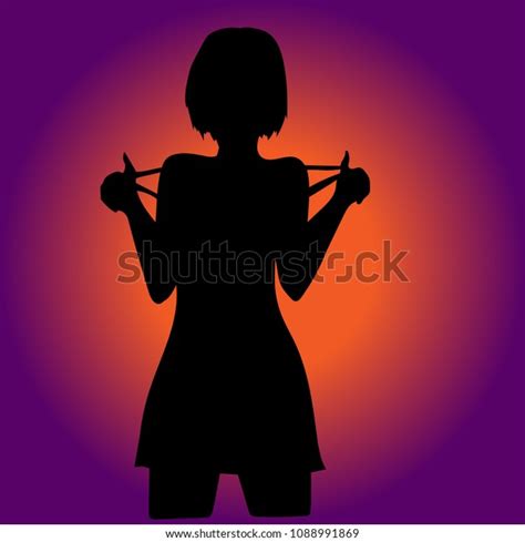 figure girl taking off her dress stock vector royalty free 1088991869 shutterstock