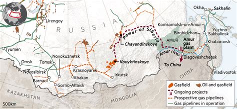 Russia China Oil Pipeline Map