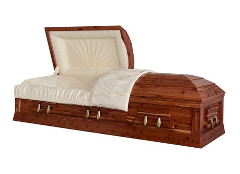 Solid Cedar Wood Coffin Casket Titan Casket