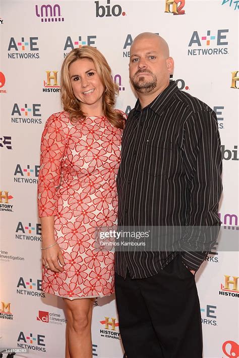 brandi passante and jarrod schulz of storage wars attends the a e news photo getty images