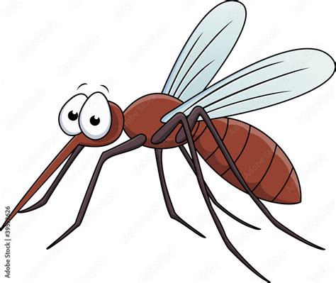 Vector Illustration Of Mosquito Cartoon Stock Vector Adobe Stock