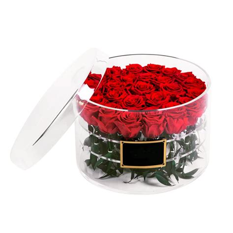Freshly harvested from our farm & imported directly from other countries. Factory Price Luxe Clear Round 21 Holes Acrylic Rose ...