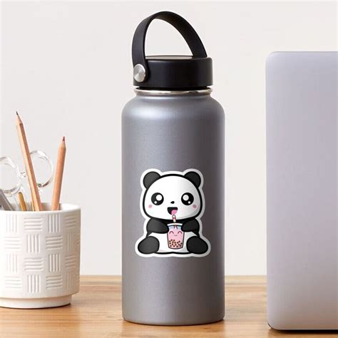 Panda Boba Kawaii Bubble Tea Sticker For Sale By Mystocus Redbubble