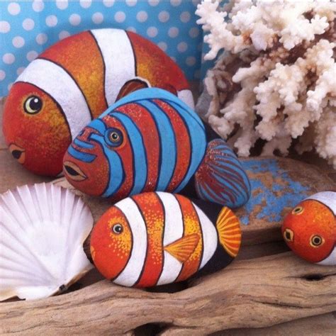 25 Best Fish Painted Rocks Ideas Rock Crafts Rock