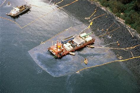 Textiles with special surface properties passively skim off the oil and move it into a floating university of bonn. The Exxon Valdez Oil Spill: 25 Years Ago Today - The Atlantic