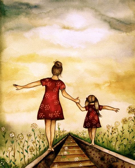 Did you scroll all this way to get facts about mother daughter drawing? mother and daughter art print