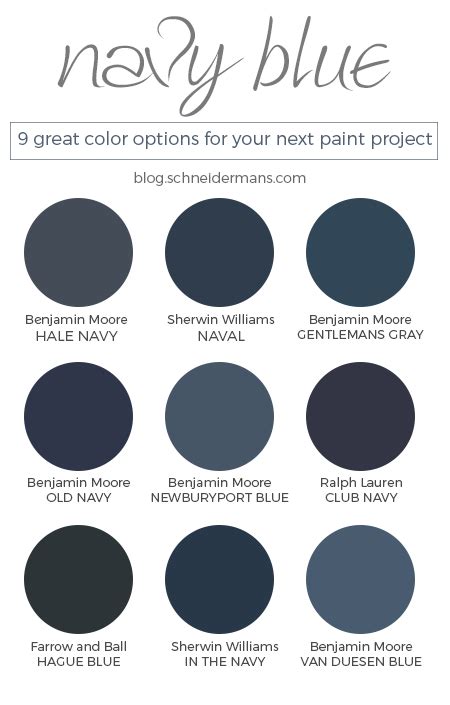 Navy Blue Paint Colors Schneidermans The Blog Design And Decorating