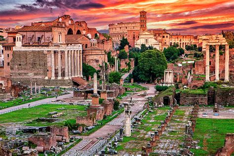 The Historic Buildings Of The Roman Forum Digital Art By Christopher