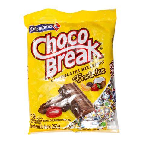 Funda 50 Uds Chocolates Choco Break Frutales 250g 917176