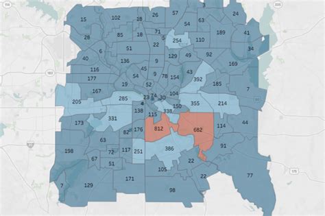 Dallas Map By Zip Code Canada Map