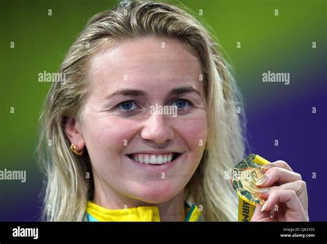 Australias Ariarne Titmus After Winning Gold In The Womens 200m Freestyle Final At Sandwell