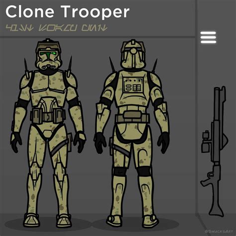 Pin On Clone Wars Phase 2 Trooper Templates
