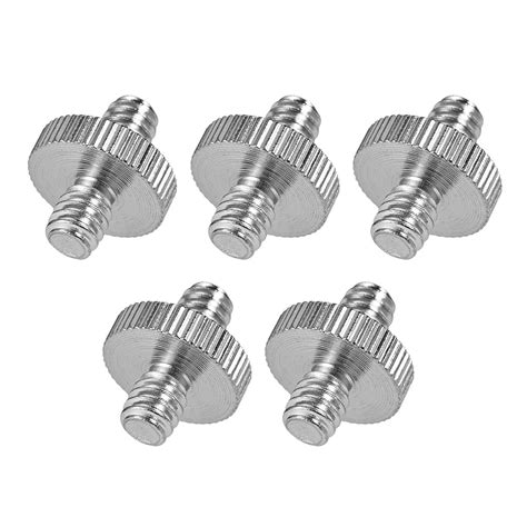 5pcs Standard 14 20 Male To 14 20 Male Threaded Screw Adapter
