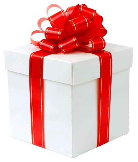 White T Box With Red Bow Png Clipart Clipart Best Clipart Best