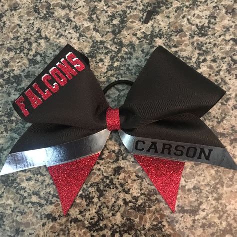 Custom Team Cheer Bow With Name Great For Sideline Cheer Etsy Team Cheer Bows Cheer Bows