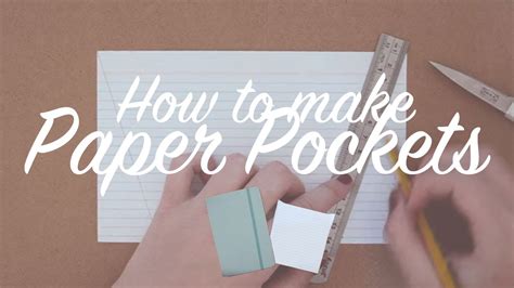 How To Make Paper Pockets Planning Organisation Youtube