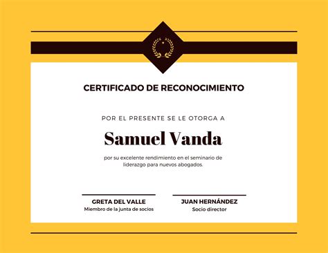 Plantillas De Certificados De Reconocimiento Editables Online Canva