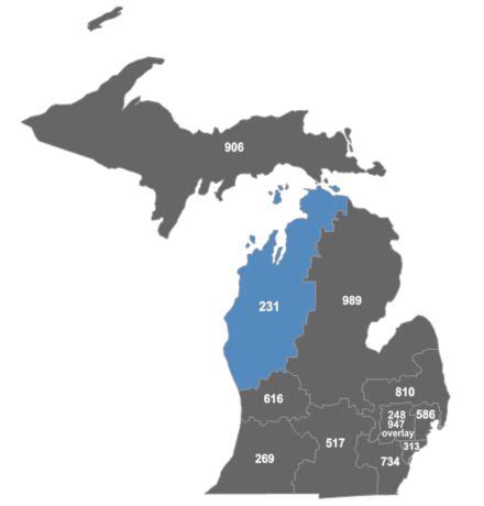 Area code 231 | Area codes, Michigan, Coding