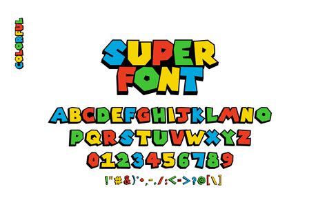 Super Mario Logo Font