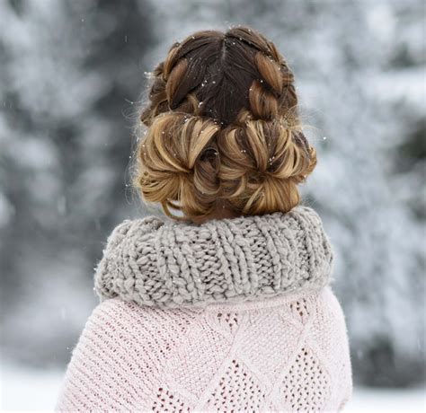 My favorite thing about scarf hairstyles is that they're so easy to do, and they. Double French Buns - Cute Girls Hairstyles