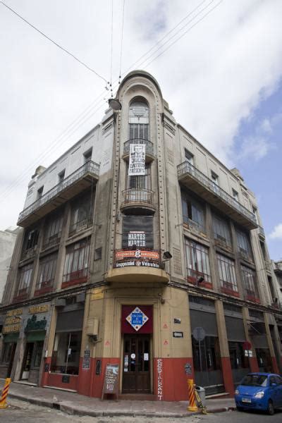 Corner Building In The Old Historic Centre Montevideo Old City