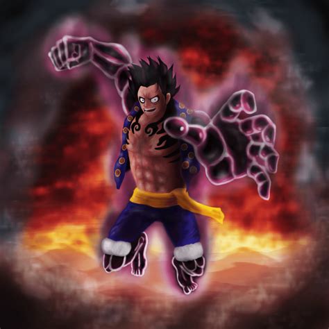 One Piece Luffy Gear 5 Drawing Gear 4 Grants Luffy With