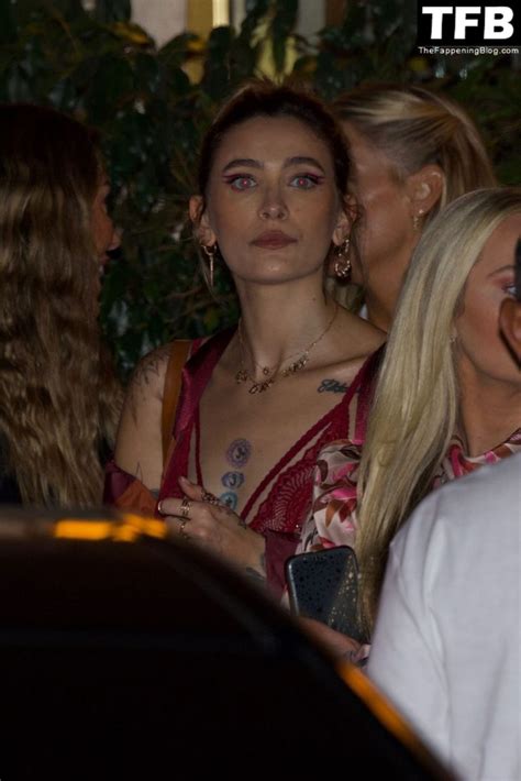 Paris Jackson Flashes Her Nude Tits Wearing A See Through Bra In Weho 34 Photos Thefappening