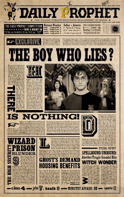 Profeta Diário O Caldeirão Saltitante The Hopping Pot Harry Potter Poster Harry Potter