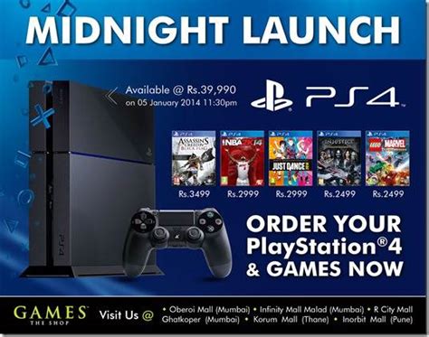 Playstation 4 Getting A Midnight Launch In India In Mumbai And Pune