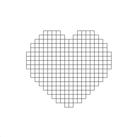 Vector Pixel Art Heart On White Background 10031244 Vector Art At Vecteezy