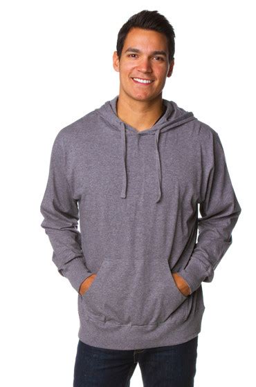 Mens Lightweight Jersey Pullover Hoodie Sweatshirt Klothwork