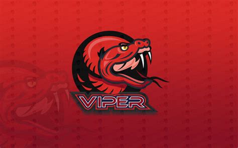 Red Viper Snake Logo