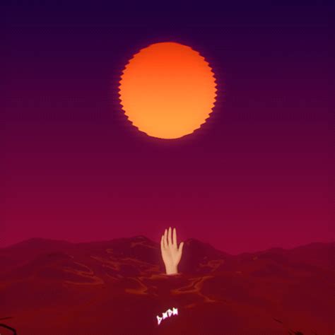 Drowning Hand Sunset Animation 
