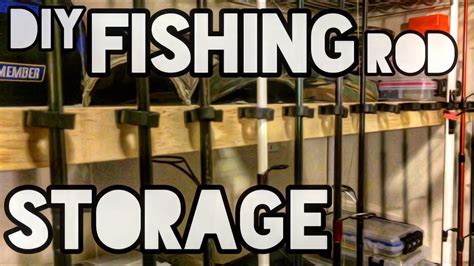 This diy will only cost you $12 with plenty of time for you to customize it to yourself! DIY fishing rod storage - YouTube