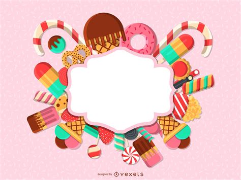 Candy Badge Label Template Vector Download