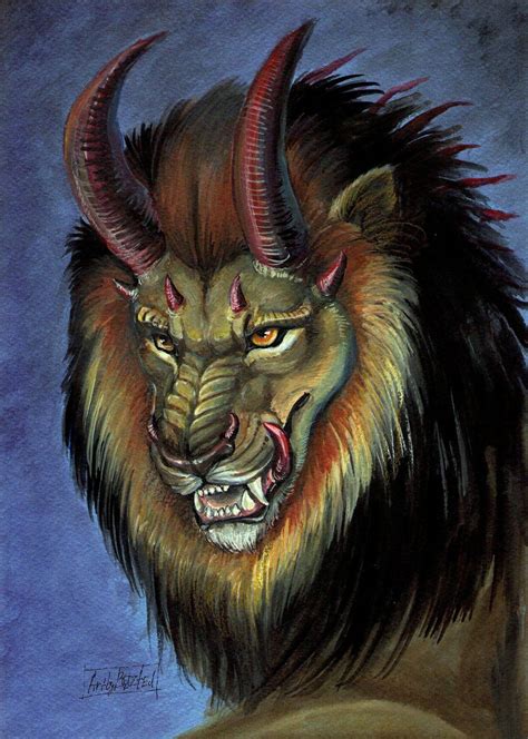 Resultado De Imagem Para Dragon Demon Lion Mythical Creatures Fantasy