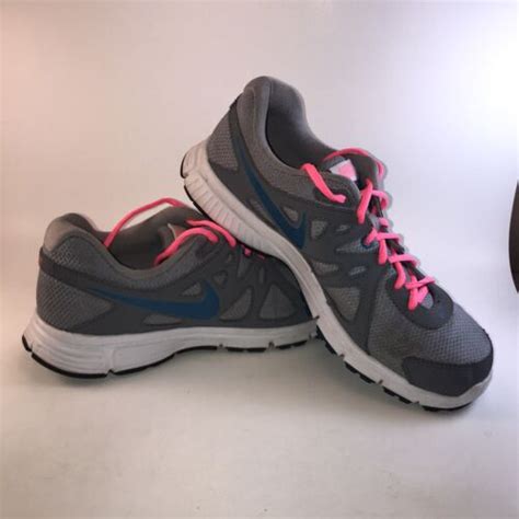Nike Revolution 2 Running Shoes Womens Size Us 10 Grey Pink 554900 006